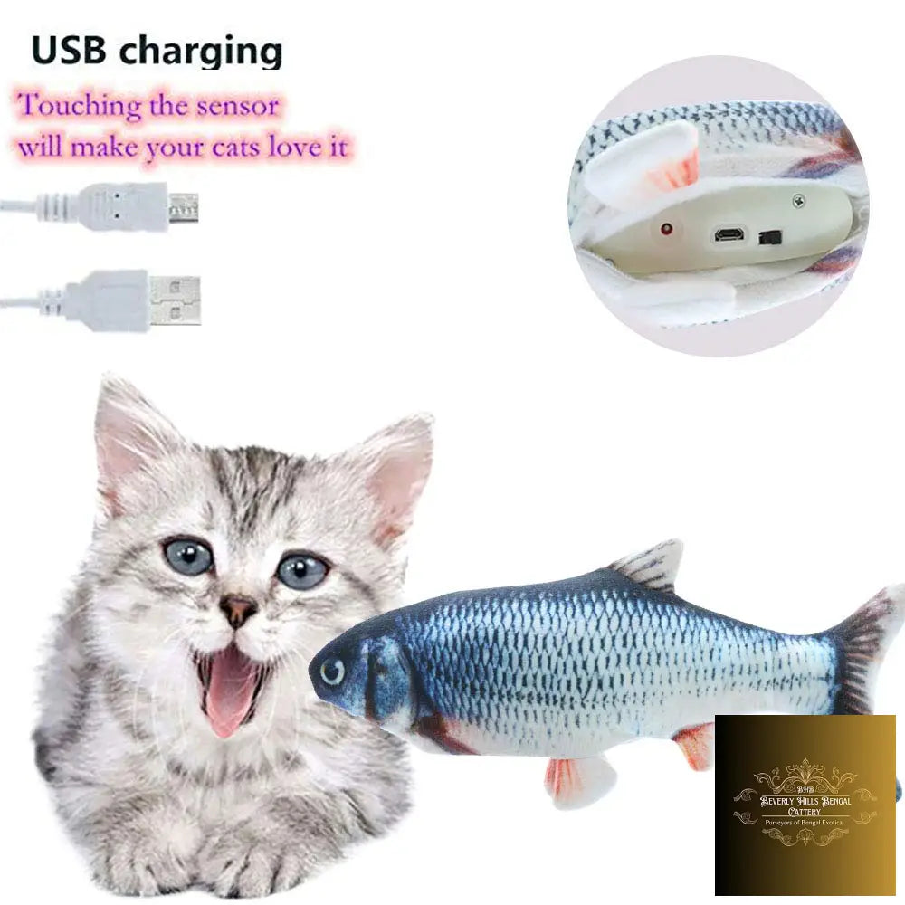 Electric Flipping Fish Toy For Cats Toys
