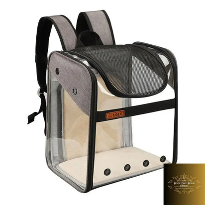 Pet Expandable Backpack Gray