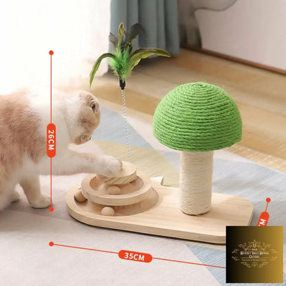 Pet Tree Scratching Post With Toy Toys